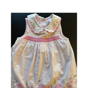 Floral Embroidered Baby Dress